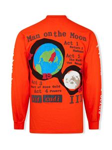 Kid Cudi T-shirt met tekst - Oranje