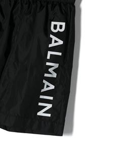 Balmain Kids Zwembroek met logoprint - Zwart