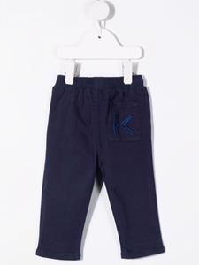 Kenzo Kids Broek met logo - Blauw
