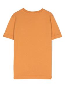 Stone Island Junior T-shirt met Compass-logopatch - Oranje