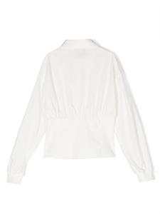 Monnalisa Shirt met elastische taille - Wit