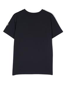 Moncler Enfant T-shirt met geborduurd monogram - Blauw