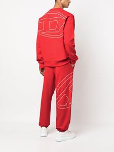 Diesel Sweater met logo - Rood