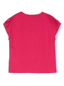 Moncler Enfant T-shirt met geborduurd logo - Roze