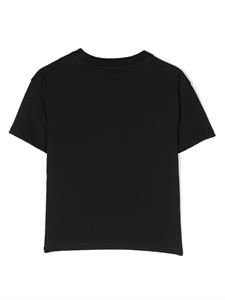 Moncler Enfant T-shirt met geborduurd logo - Zwart