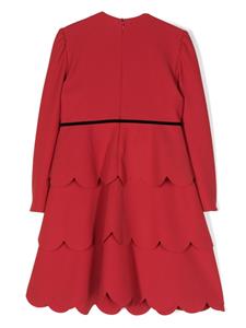 Il Gufo Gelaagde jurk - Rood