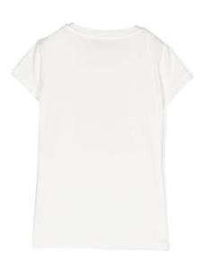 Miss Blumarine T-shirt met bloemenprint - Wit