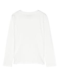 Miss Blumarine T-shirt met logo van stras - Wit