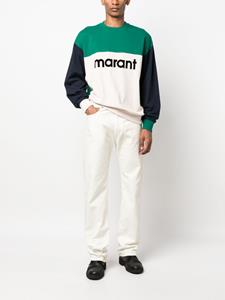 MARANT Sweater met colourblocking - Groen