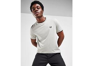 Fred Perry Twin Tipped Ringer Short Sleeve T-Shirt - Grey- Heren