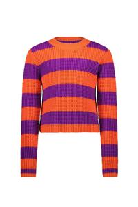 B.Nosy Meisjes sweater oranje - Guusje - Electric grape