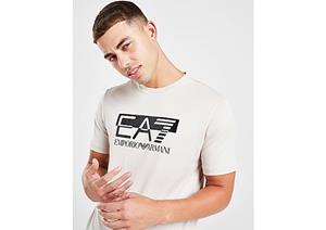 Emporio Armani EA7 Visibility Logo T-Shirt - Brown- Heren