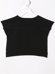 Andorine T-shirt met Summerholic print - Zwart