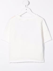 Andorine T-shirt met patchwork - Wit