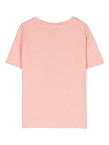 Kenzo Kids T-shirt met logo-print - Roze