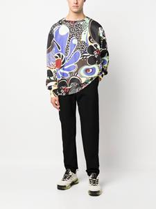 Moschino Sweater met grafische print - Zwart