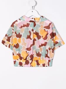 Palm Angels Kids Shirt met camouflageprint - Groen