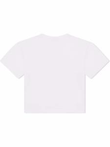 Dolce & Gabbana Kids T-shirt met logo-applicatie - Wit
