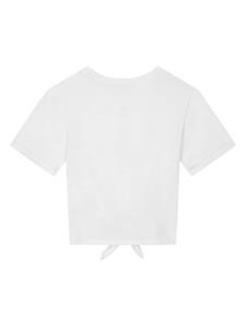 Dolce & Gabbana Kids T-shirt met logoplakkaat - Wit