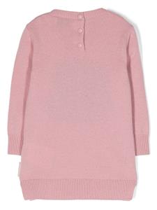 Moncler Enfant Sweaterjurk met logoprint - Roze