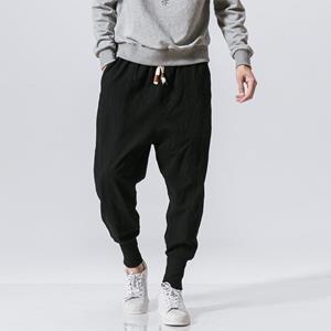 Trending Online 2022 Spring Casual Pants Men Streetwear Cotton Joggers Harajuku Fashion Harem Jogging Pants For Man