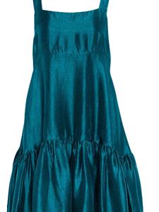 AZEEZA Zijden midi-jurk - Blauw