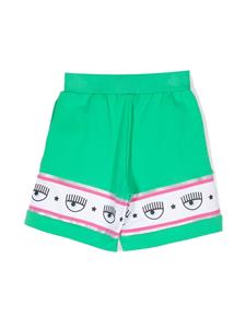Chiara Ferragni Kids Shorts met logo - Groen