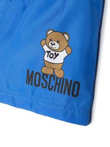 Moschino Kids Zwembroek met teddybeerprint - Blauw