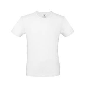 B&C Wit basic t-shirt met ronde hals voor heren