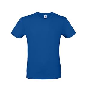 B&C Blauw basic t-shirt met ronde hals voor heren