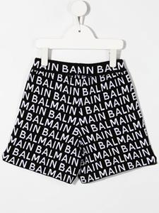 Balmain Kids Intarsia shorts - Zwart