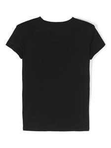 Balmain Kids T-shirt verfraaid met logo - Zwart
