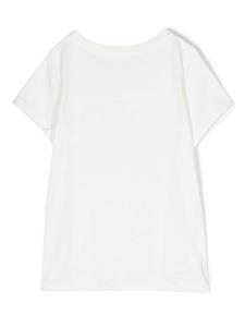 Chloé Kids T-shirt met logopatch - Wit