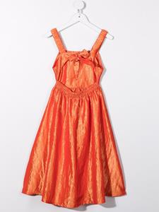 Andorine Maxi jurk met open rug - Oranje