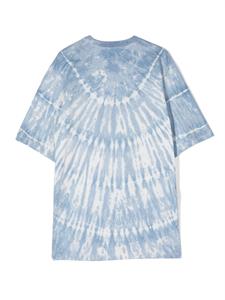 Dsquared2 Kids T-shirt met tie-dye print - Blauw