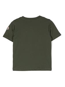 Moncler Enfant T-shirt met logo-reliëf - Groen