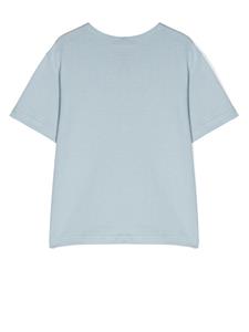 Dolce & Gabbana Kids T-shirt met logoplakkaat - Blauw