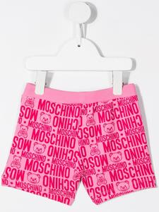 Moschino Kids Shorts met logoprint - Roze