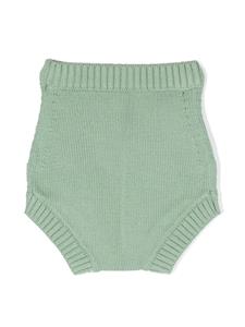 Bonpoint Shorts met geribbelde rand - Groen