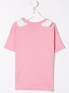 Nº21 Kids T-shirt verfraaid met kristallen - Roze