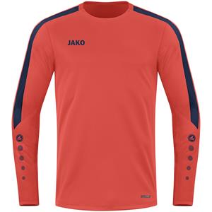 JAKO Power Sweatshirt 375 - flame/marine