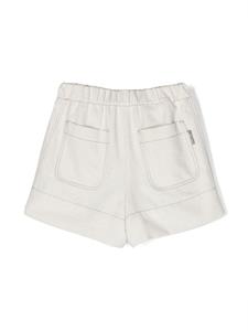 Brunello Cucinelli Kids High waist shorts - Beige