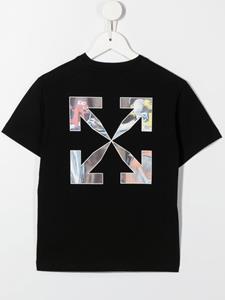 Off-White Kids T-shirt met pijlprint - Zwart