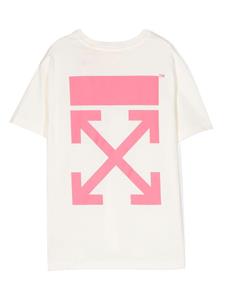 Off-White Kids T-shirt met logoprint - Wit