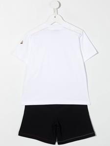 Moncler Enfant Top en shorts set met logopatch - Wit