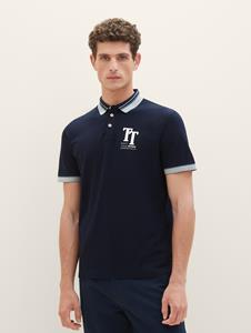 TOM TAILOR T-Shirt Henleyshirt mit nachhaltigerer Baumwolle