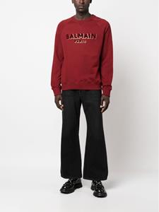 Balmain Sweater met logoprint - Rood