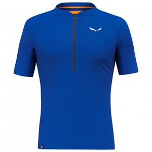 Salewa  Pedroc Pro Dry Half Zip T-Shirt - Sportshirt, blauw