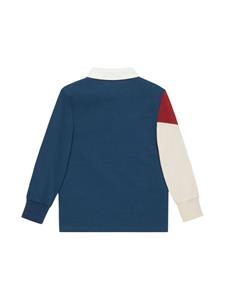 Gucci Kids Poloshirt met geborduurd logo - Blauw