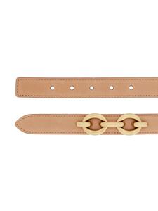 Saint Laurent buckle-fastening leather belt - Beige